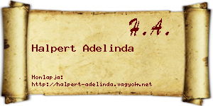 Halpert Adelinda névjegykártya